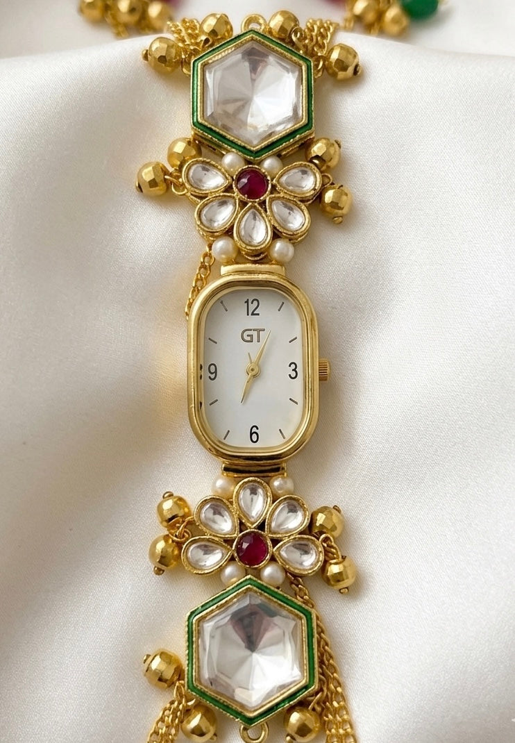 TARA✨- STATEMENT KUNDAN WATCH