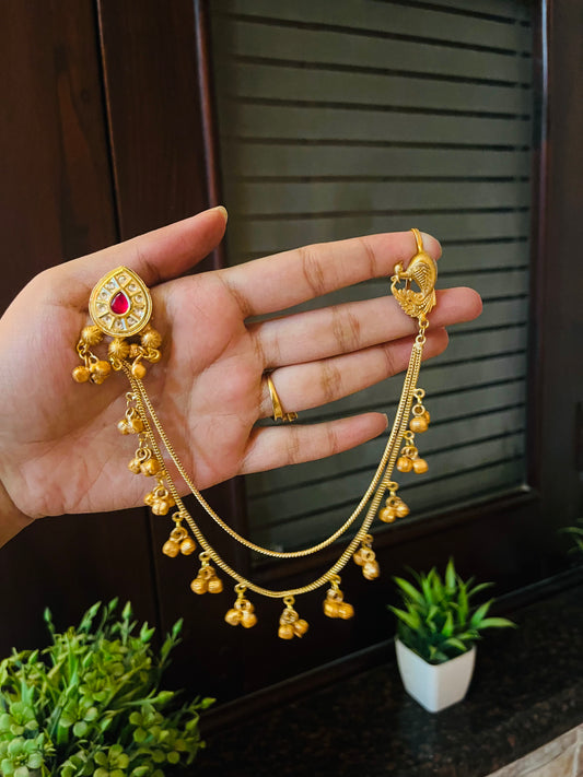 Single Stud Kaanchain Kashmiri Earring