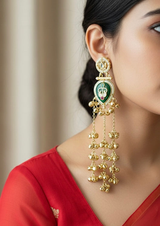 Aafreen Bird Kashmiri Earrings