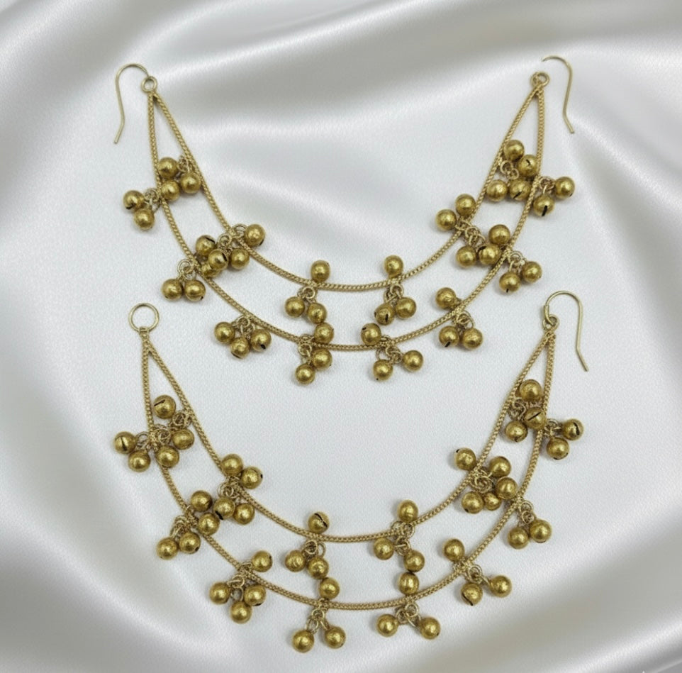 Separate Double Layer Ghungroo Kaanchain