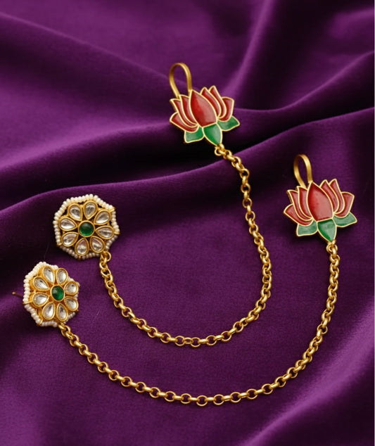 Lotus Kaanchain Kashmiri Earring
