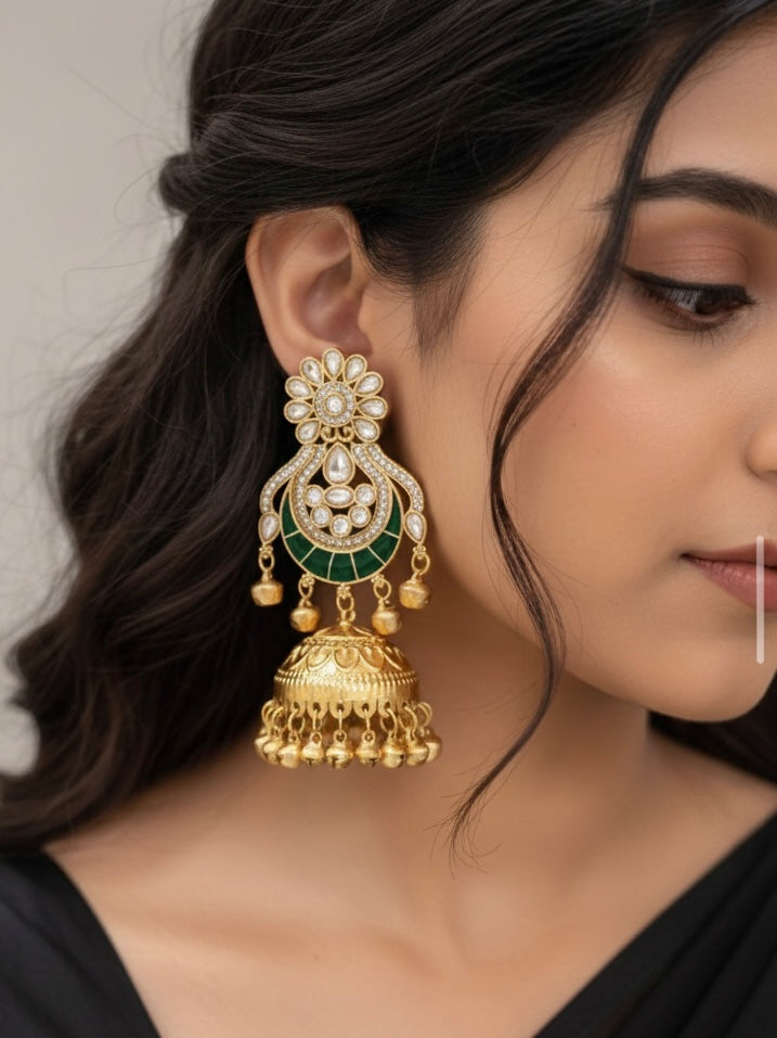 Moon Design Kashmiri Jhumka