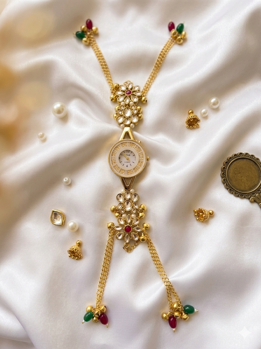 SAANVI 🕊️- STATEMENT KUNDAN WATCH