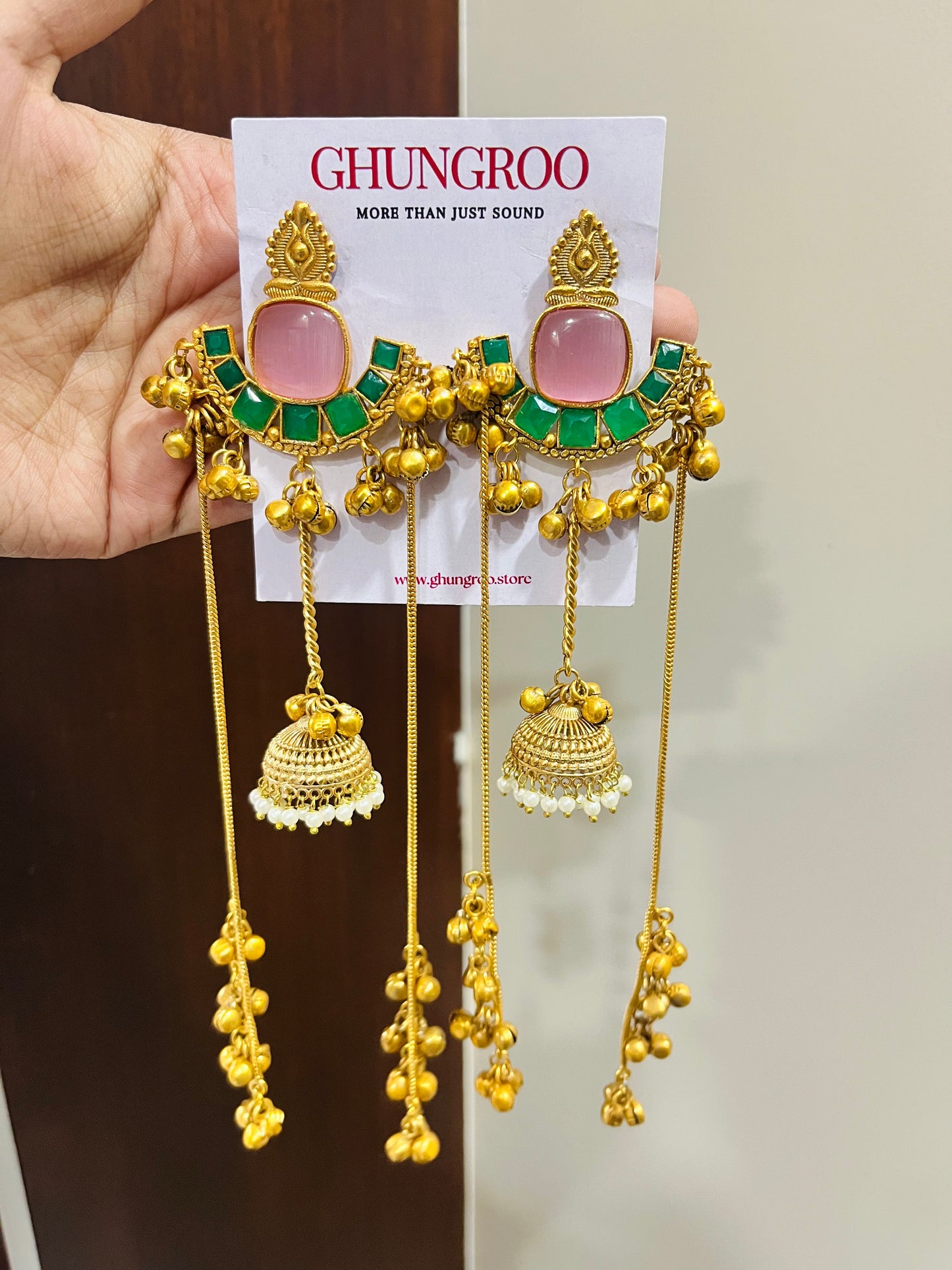 Saanjh Brass Kashmiri Earrings