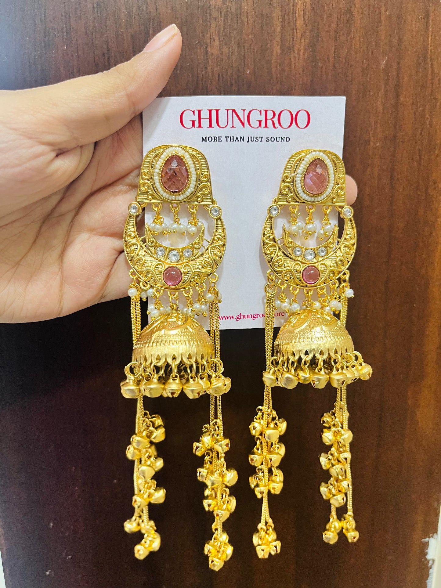 Chand Jhumka Brass Kashmiri Earring