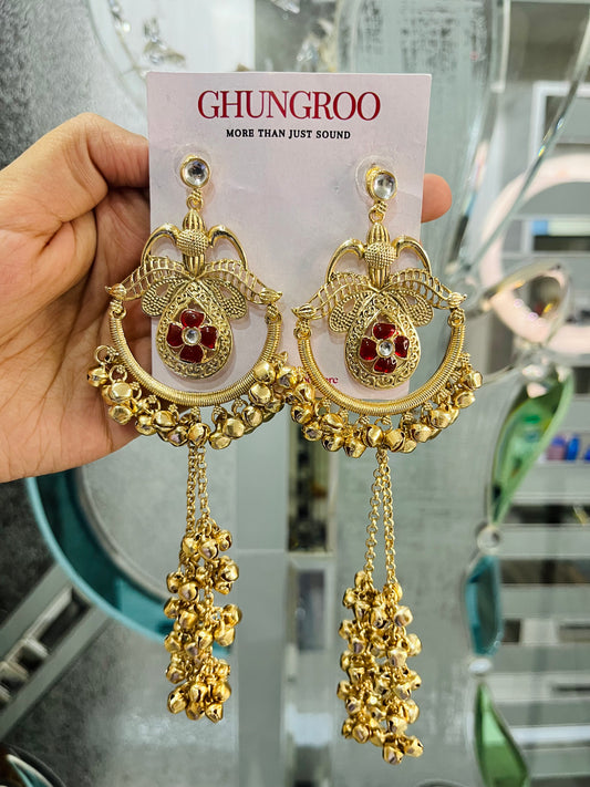 Moon Ghungroo Kashmiri Earring