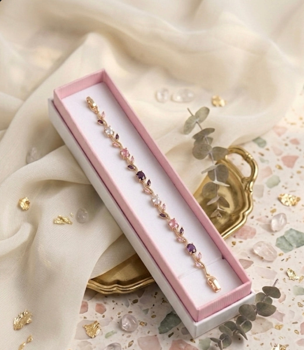 Purple Pink Tulip Bracelet🌷