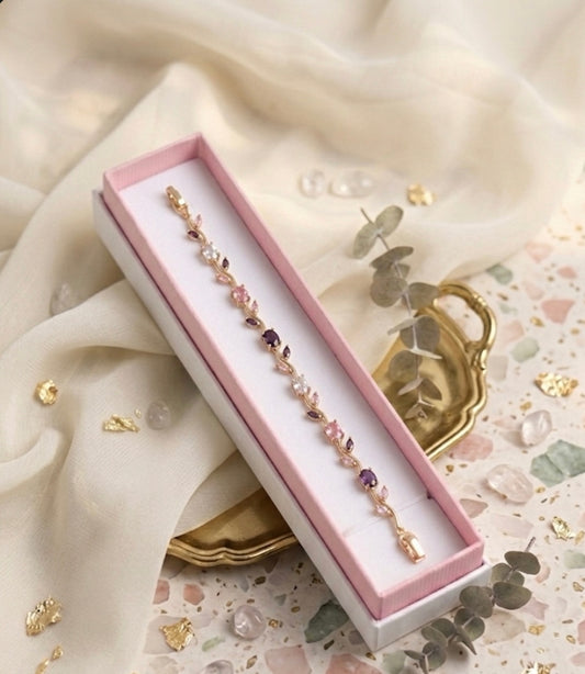 Purple Pink Tulip Bracelet🌷