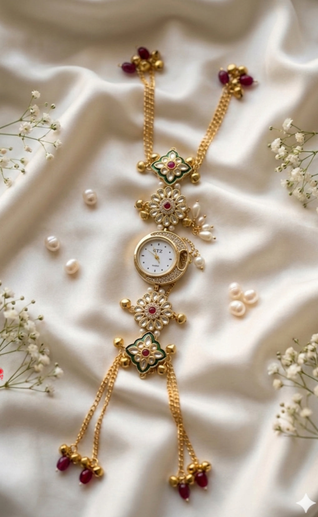 INAAYA💎- KUNDAN STATEMENT WATCH