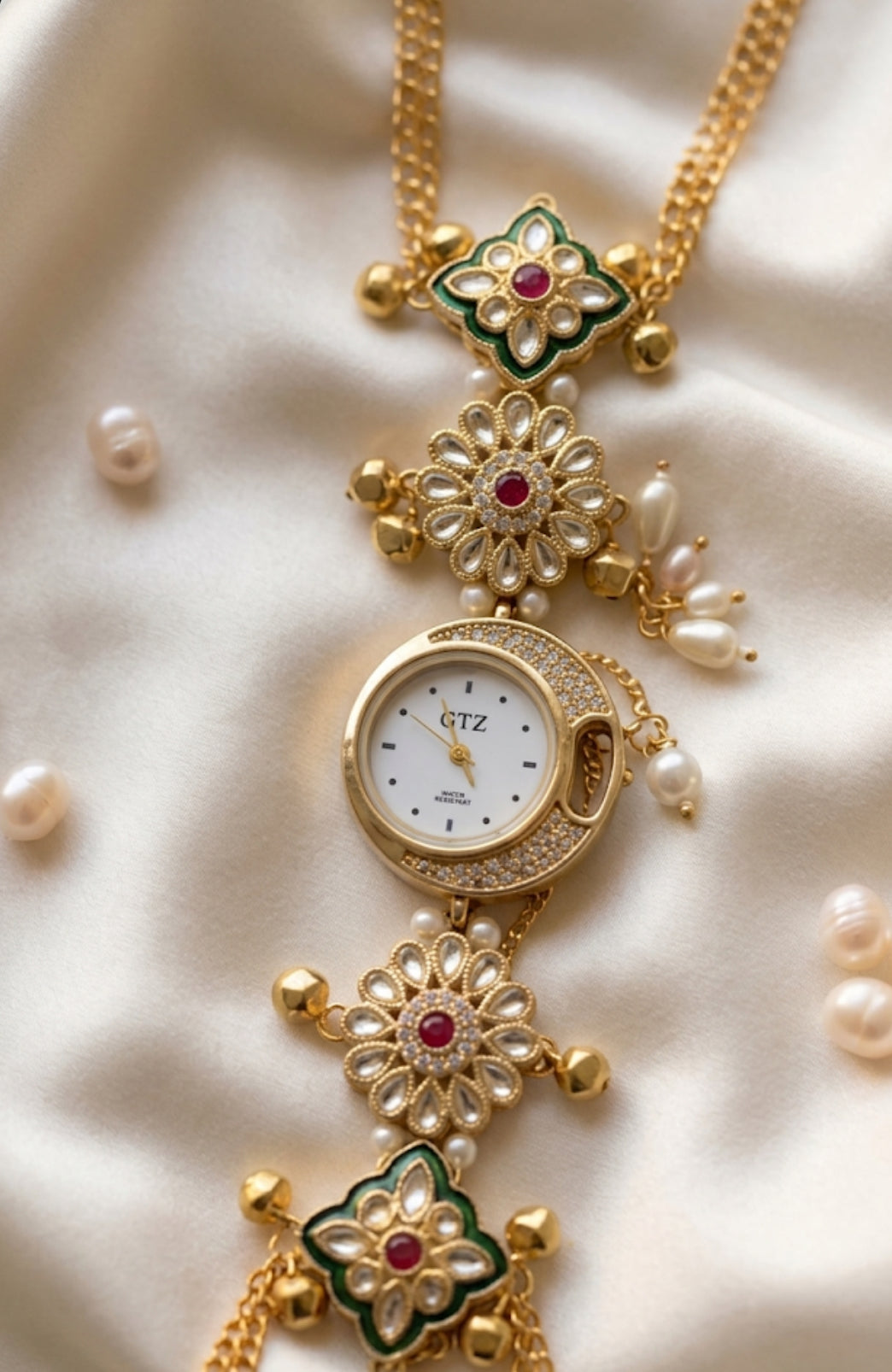 INAAYA💎- KUNDAN STATEMENT WATCH