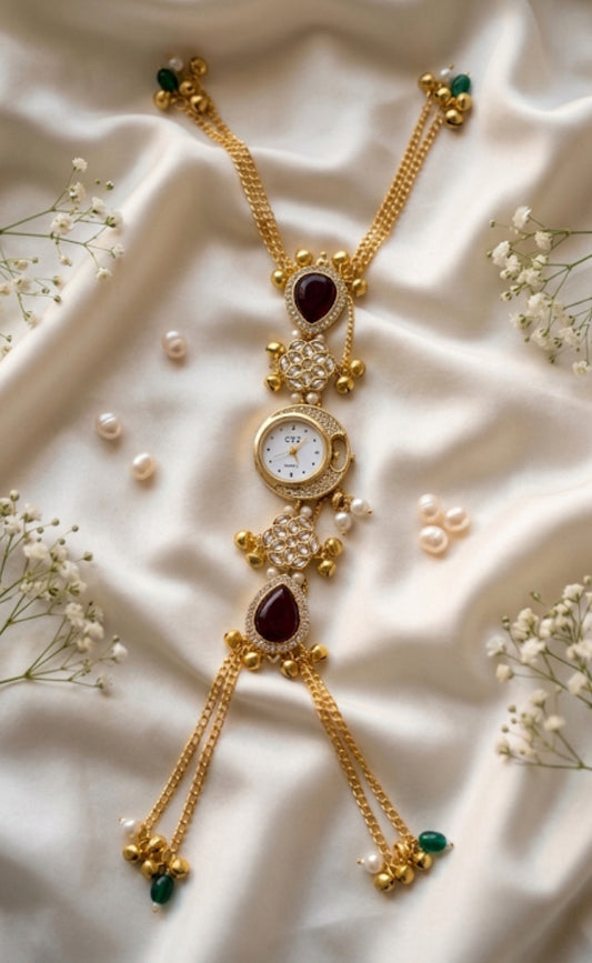 KIARA✨- KUNDAN STATEMENT WATCH