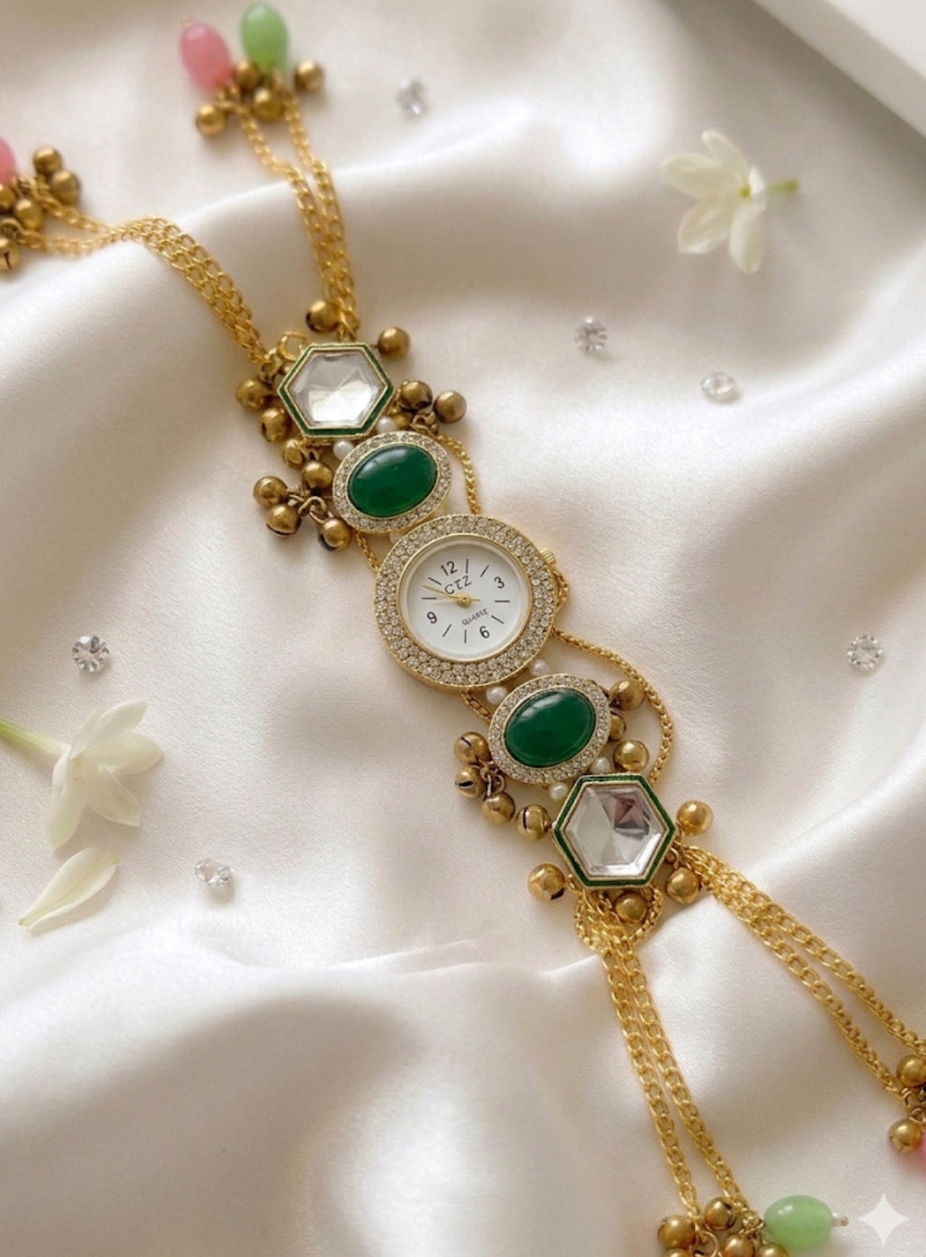 SAANVI 🕊️- STATEMENT KUNDAN WATCH