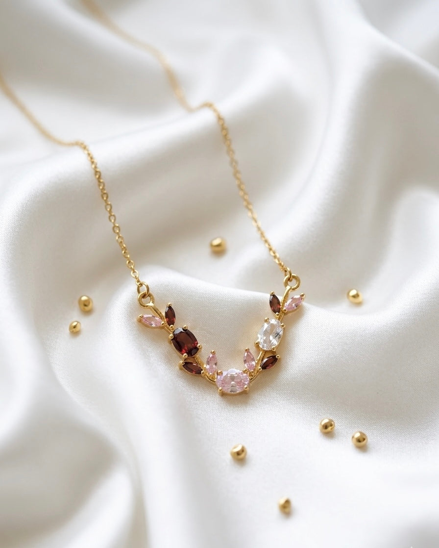 Purple Pink Tulip Neckpiece🌷💜